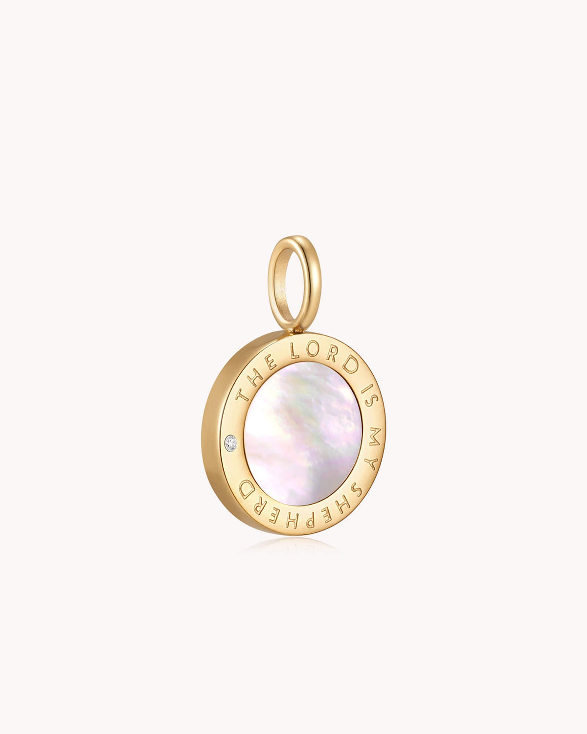 The LORD Is My Shepherd Psalm 23 Gold Pendant — 3