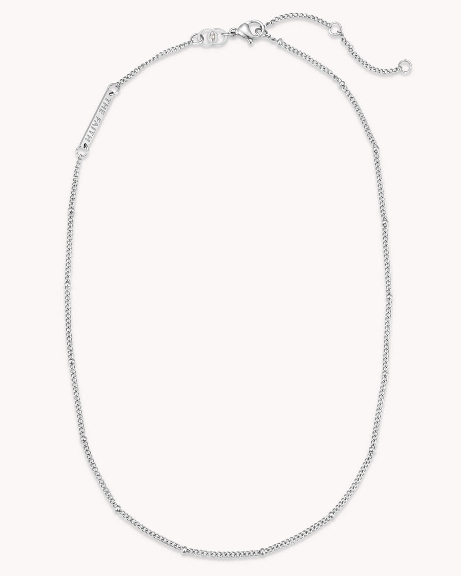 Satellite Chain White Gold Necklace