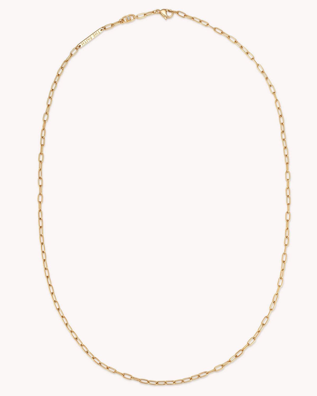 Psalm 136:9 The Moon and Stars Gold Small Link Chain Necklace — 7