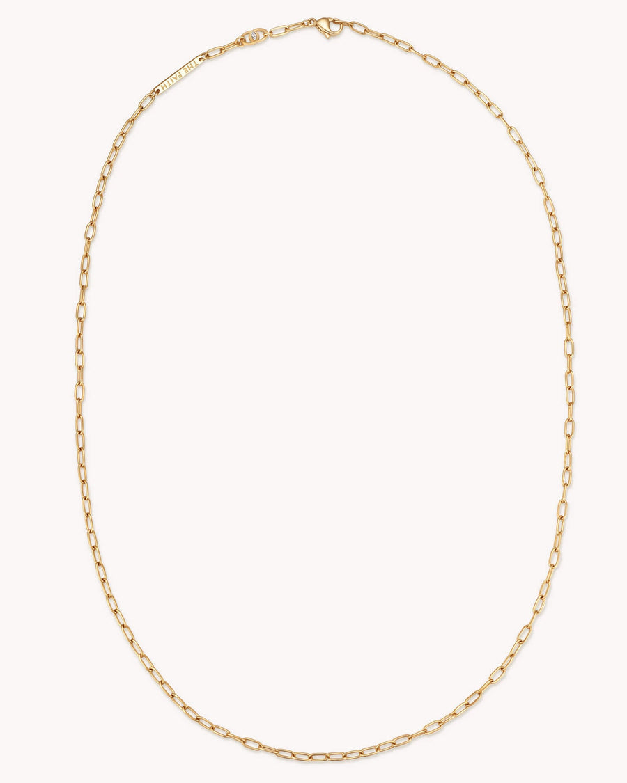 Small Link Chain Gold Necklace