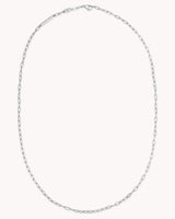 Small Link Chain White Gold Necklace — 2