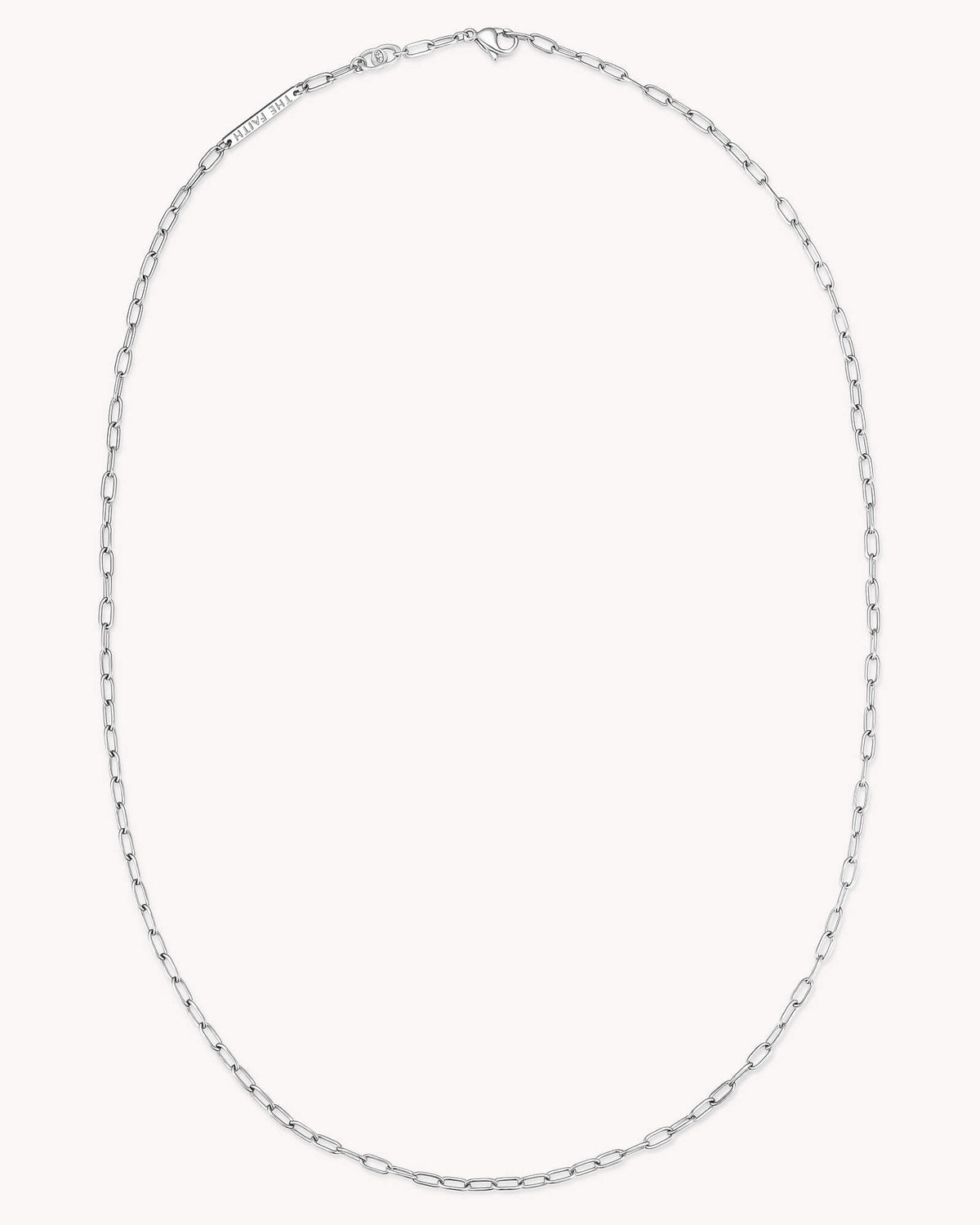 Small Link Chain White Gold Necklace — 2