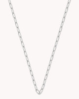 Small Link Chain White Gold Necklace