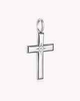 The Bright Morning Star Stainless Steel Large Cross Pendant — 2