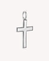 Stainless Steel Large Classic Cross Pendant — 2