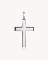 Stainless Steel Large Classic Cross Pendant