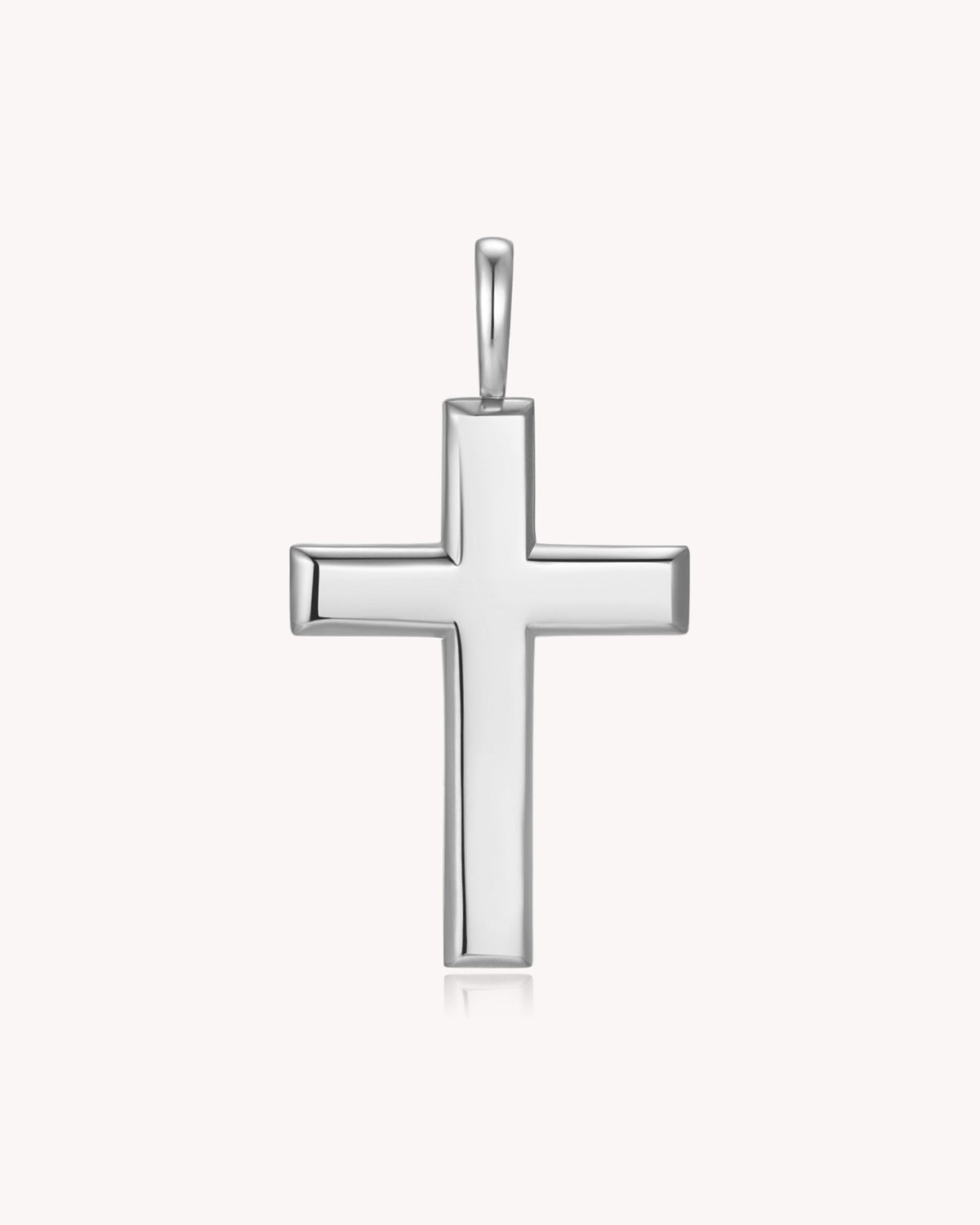Stainless Steel Large Classic Cross Pendant