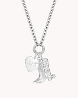 Standing Firm in His Love White Gold Pendant Necklace — 2