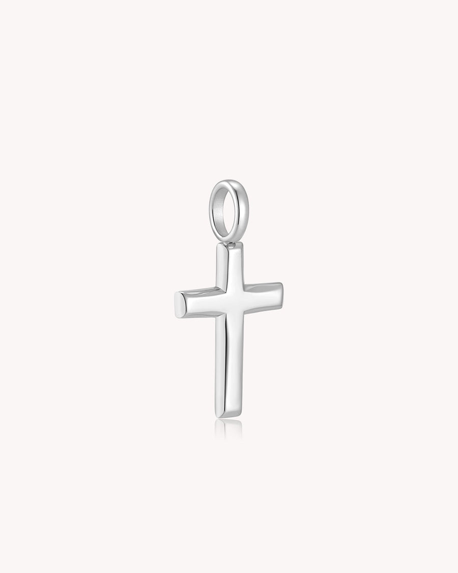 White Gold Classic Cross Pendant