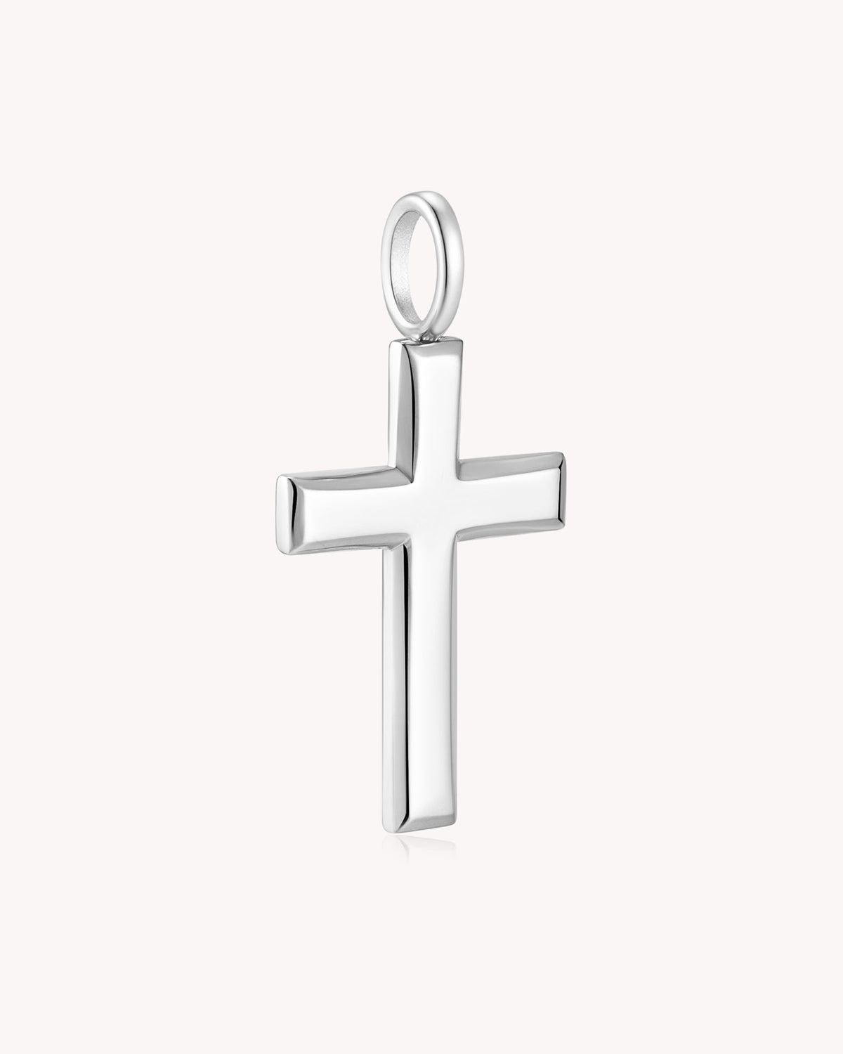 White Gold Large Classic Cross Pendant — 2