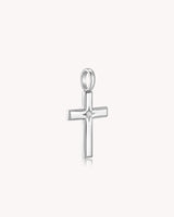 The Bright Morning Star White Gold Cross Pendant — 2